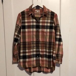 Madewell Long Sleeve Plaid Button Up